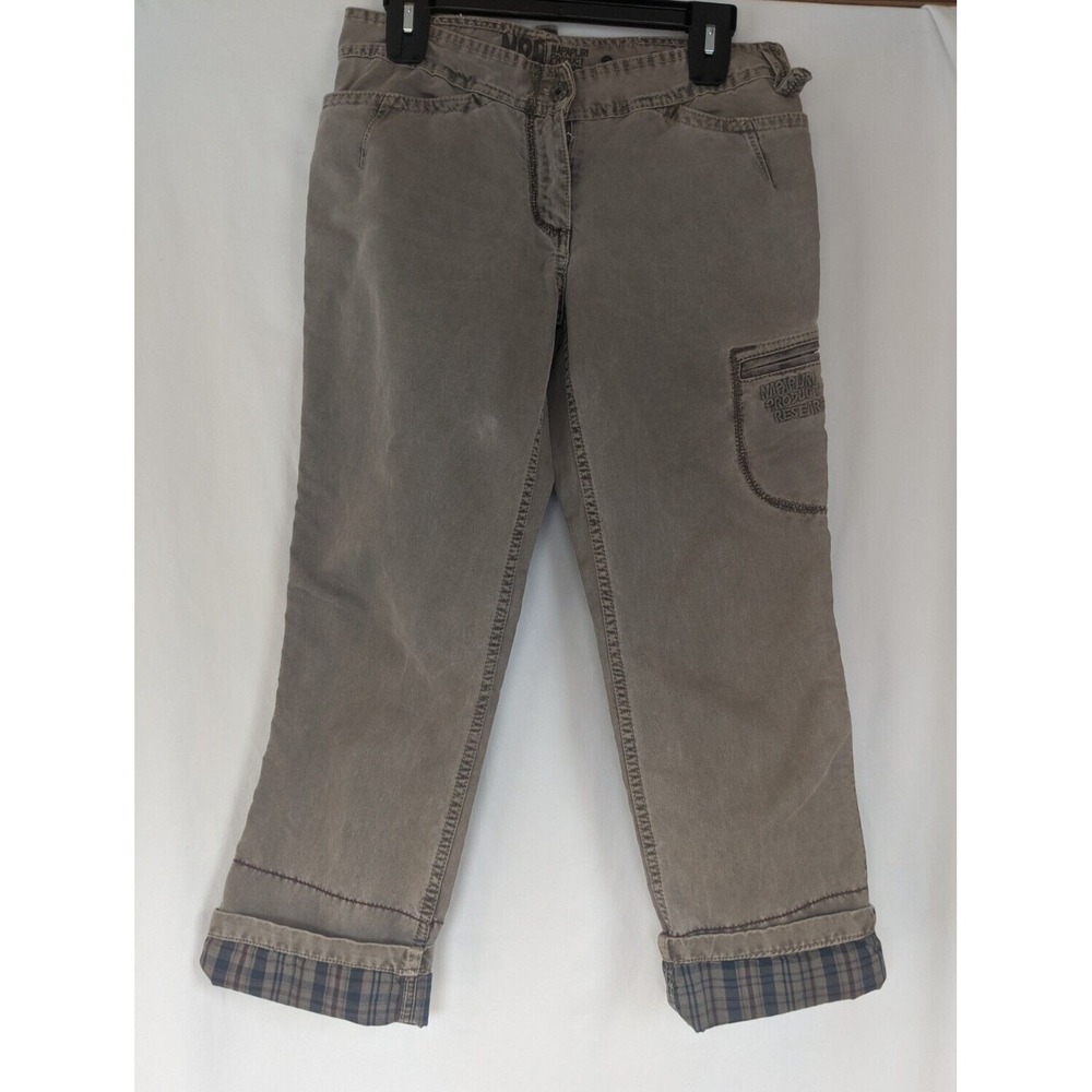 NAPAPIJRI Grey Heavy Duty Cropped Women's Sz 42/US 4 Pants
